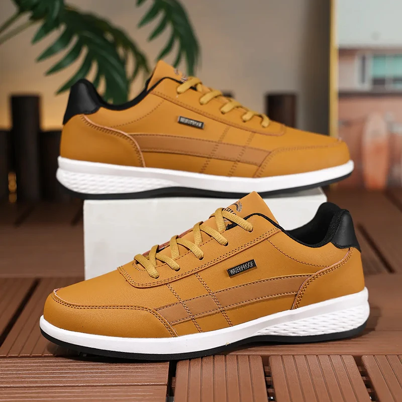 Badminton Shoes Men - Leren PU Herenschoenen Sneakers Trend Casual