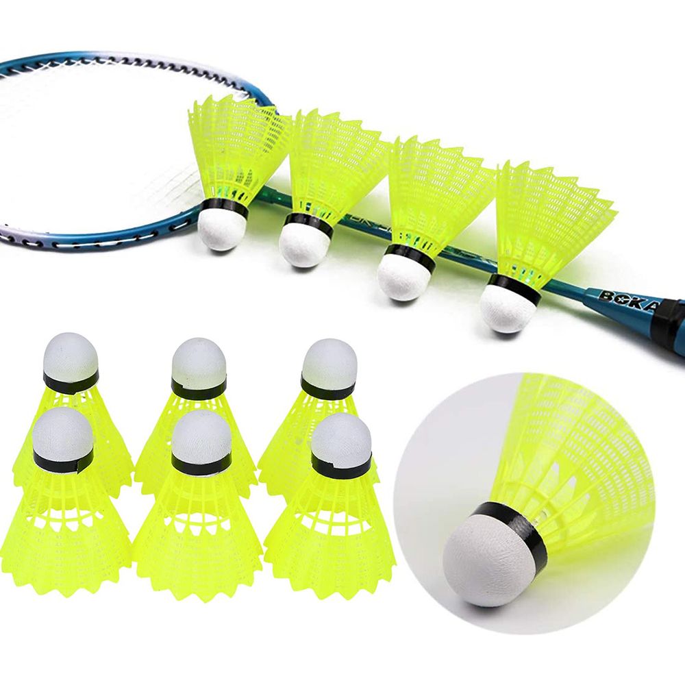 Feather Shuttlecock - Nieuwe plastic badmintonshuttlecocks, duurzame sportnylon badmintonballen