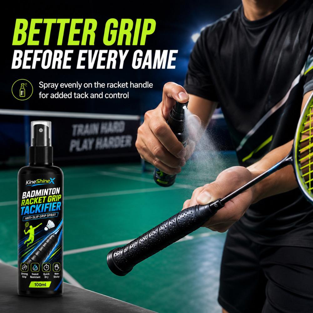 Badminton Grip - Antislip grip spray voor tennis- en