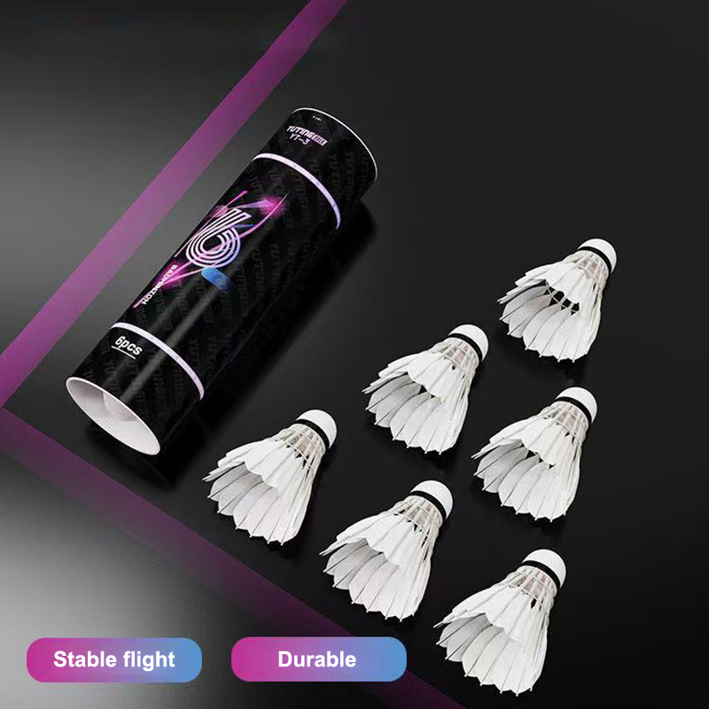 Badminton Shuttlecock - 3/6 stuks badmintonballen, witte shuttlecocks van