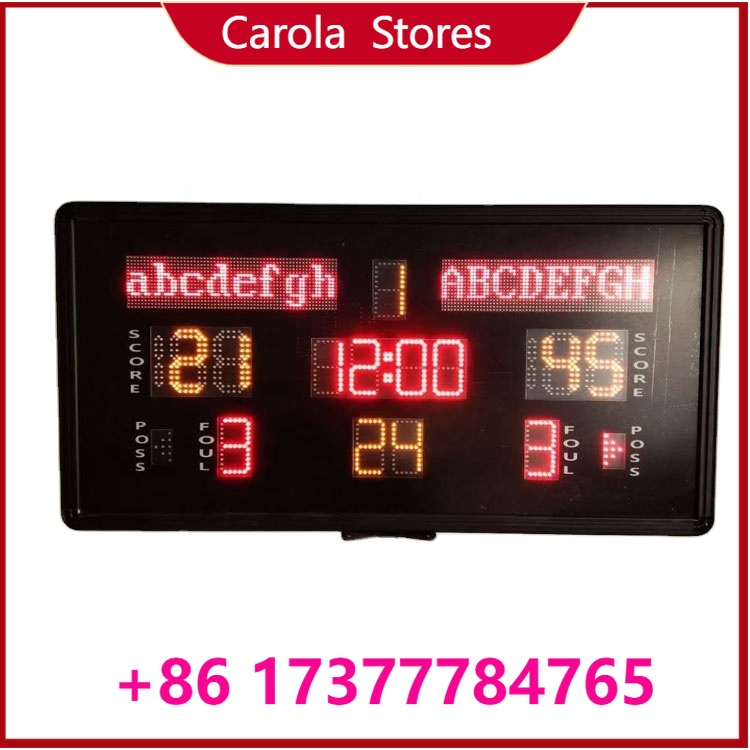 Scoreboard Digital - 1200×600mm Indoor Mini LED Multi-Sport Scorebord,