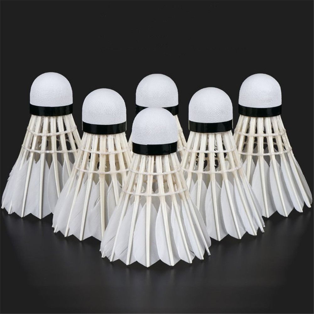 Feather Shuttlecock - 3/6/12 Stuks Nieuwe Witte Badminton Shuttle