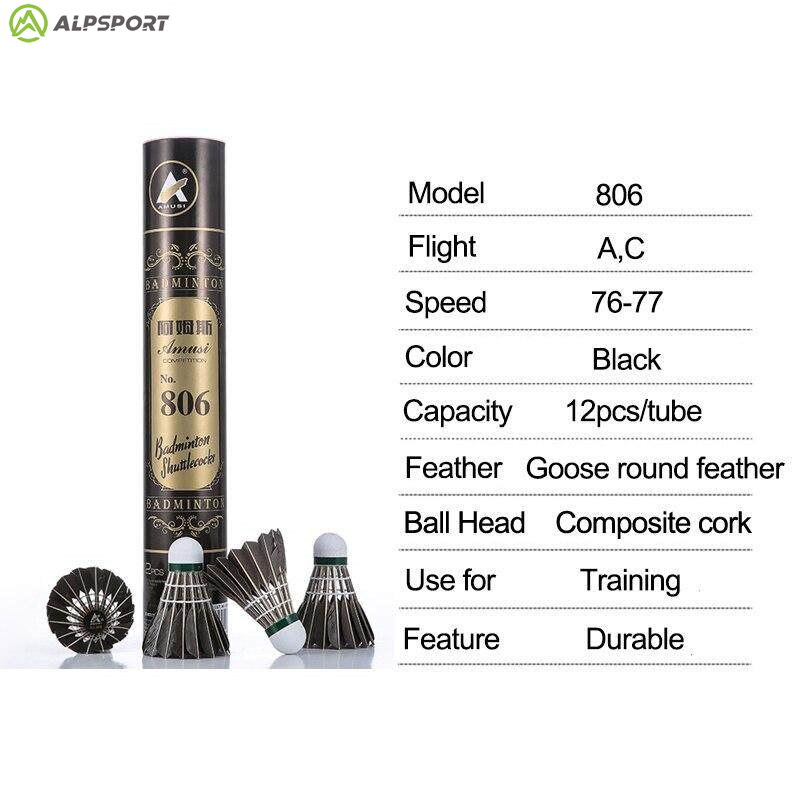 ALP 806 Badminton Shuttles 12  - Feather Shuttlecock recensie en prijs
