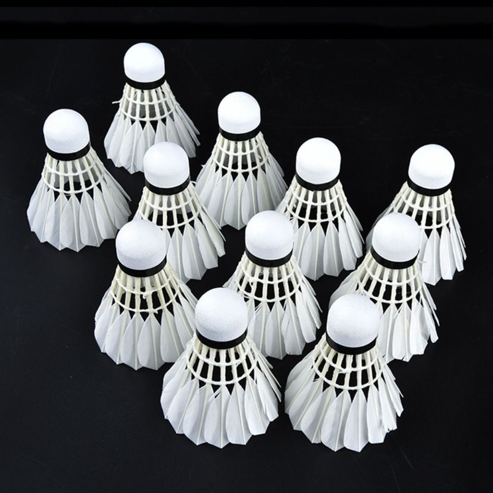 3/6/12 Stuks Nieuwe Witte Badm - Feather Shuttlecock recensie en prijs