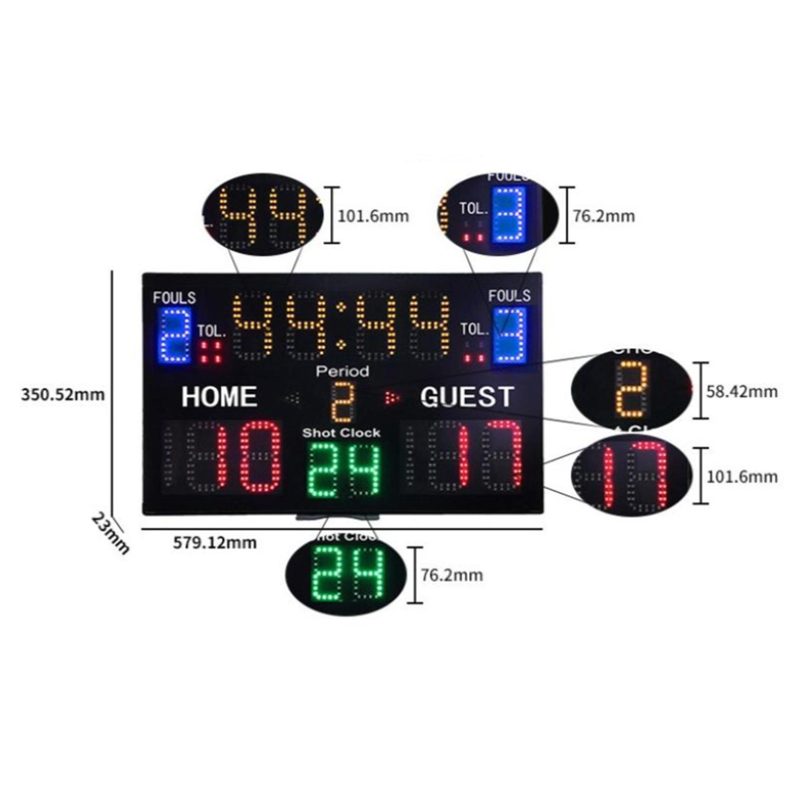 Indoor Basketbalscorebord Met  - Scoreboard Digital recensie en prijs