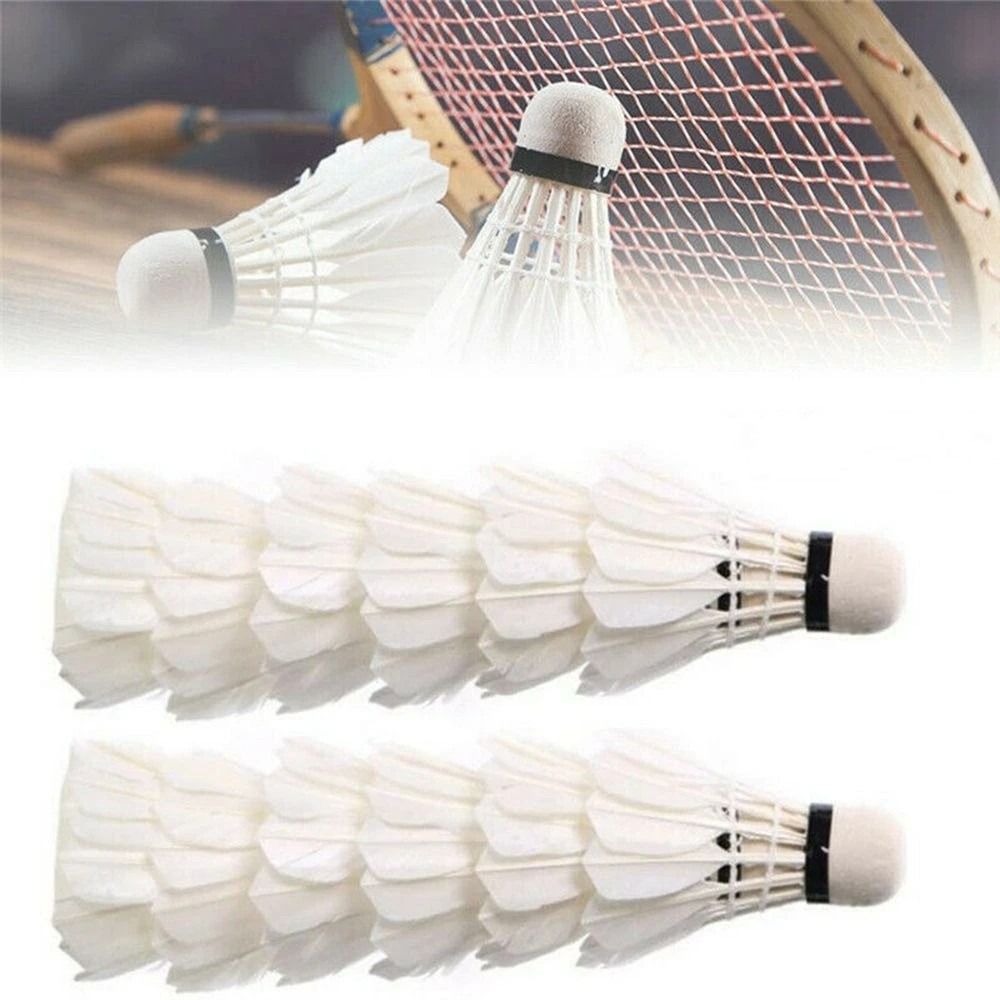 Nieuwe witte ganzenveren badmi - Feather Shuttlecock recensie en prijs